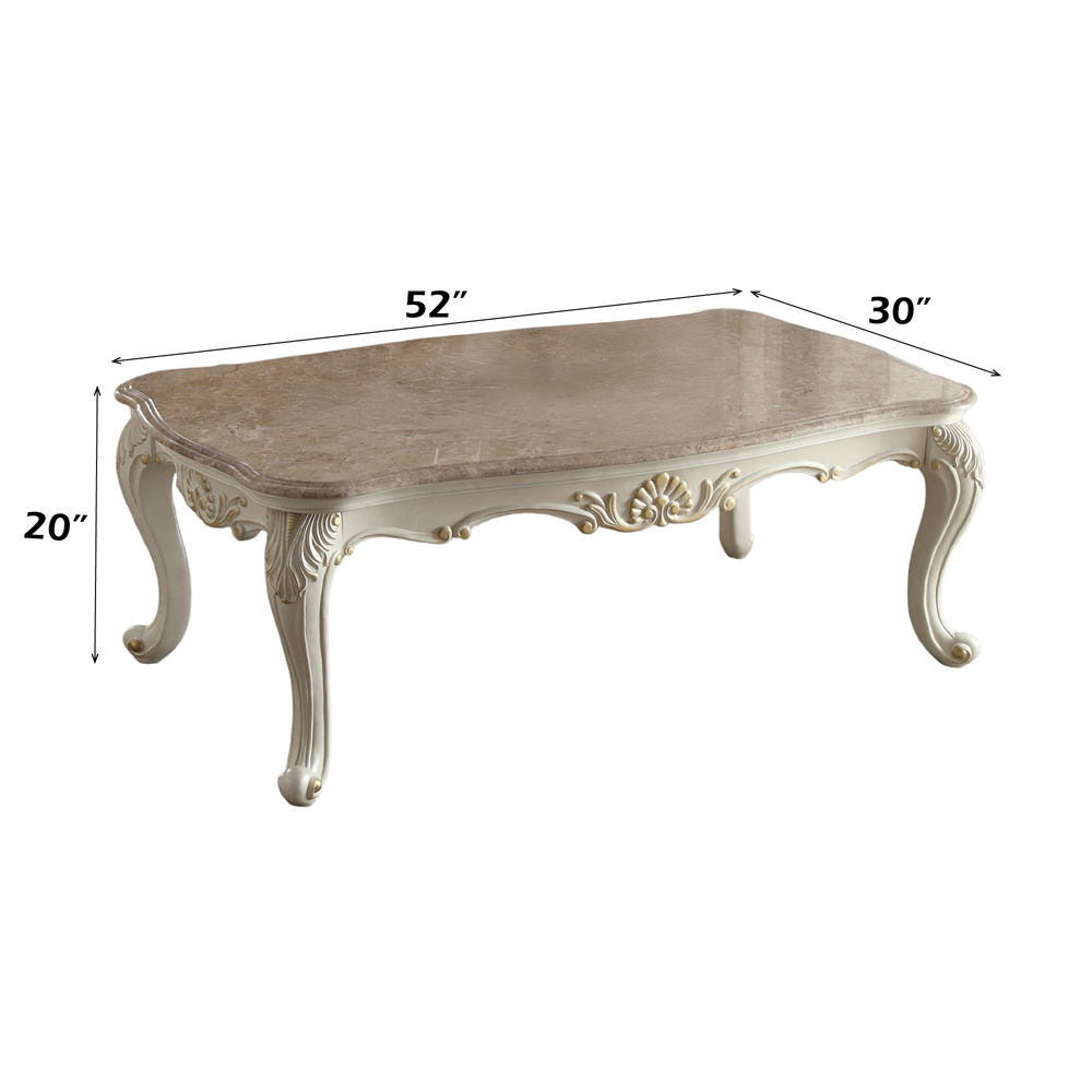 Chantelle - Coffee Table, alternate view 2 with marble