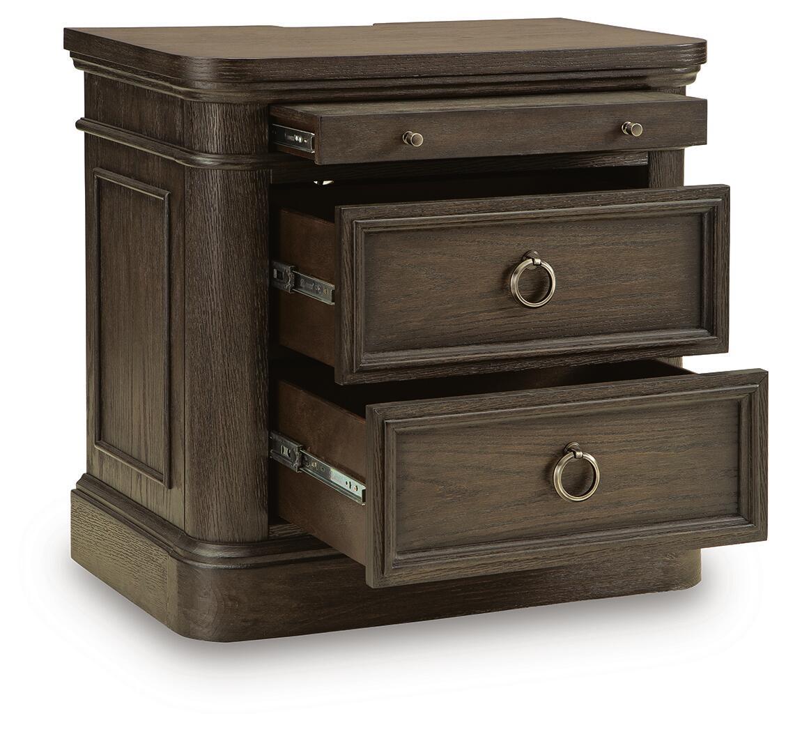 Wickenger Two Drawer Night Stand Dark Brown, gallery image 7