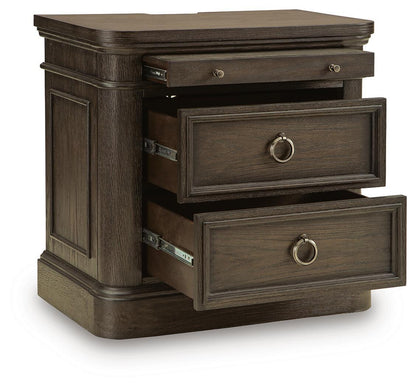 Wickenger Two Drawer Night Stand Dark Brown, gallery image 7