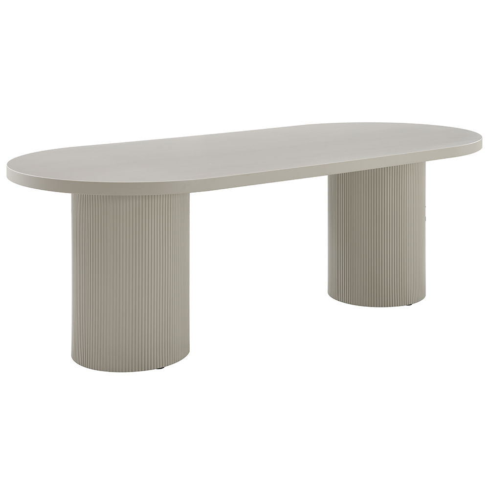 Laela - Dining Table - Bone White, alternate view 9 with wood construction