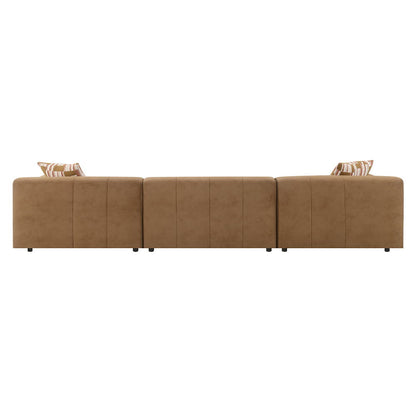 Zoey - Modular - Armless Chair - Chocolate Suede