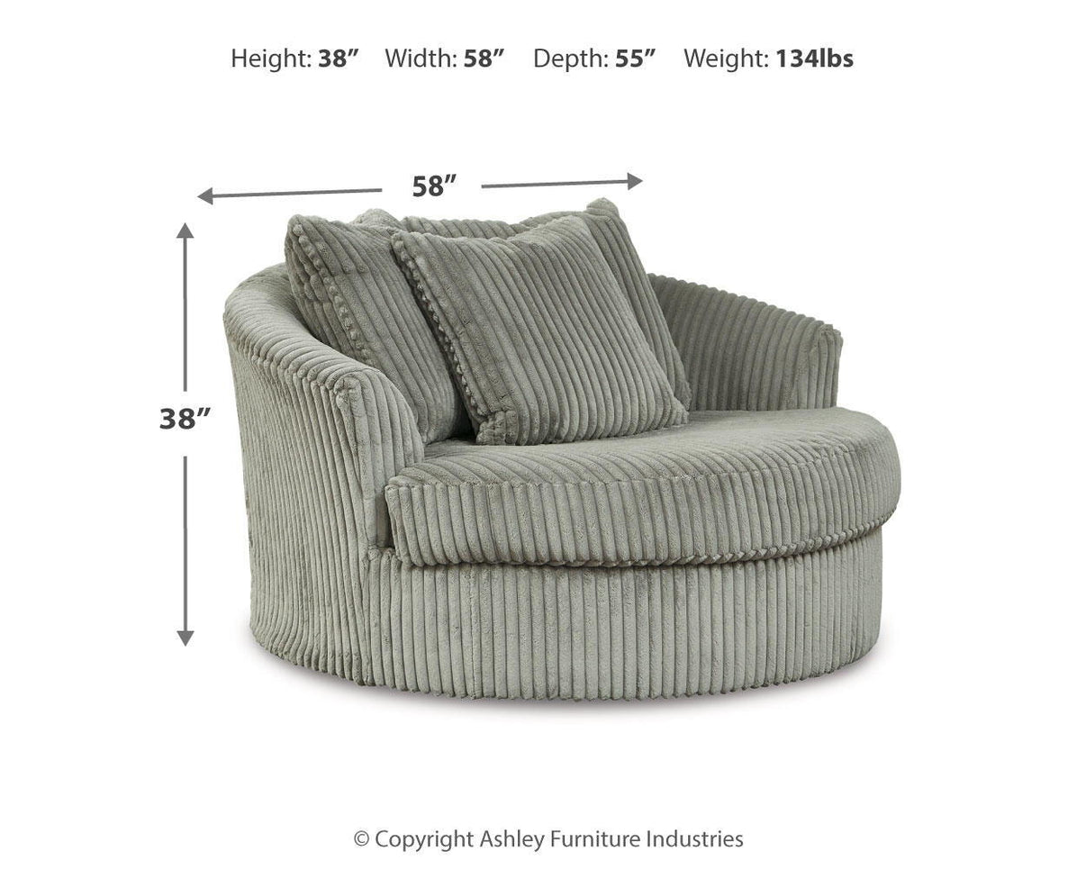 Lindyn - Oversized Swivel Accent Chair, alternate view 13