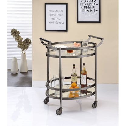 Lakelyn - Serving Cart, alternate view 13 with glass