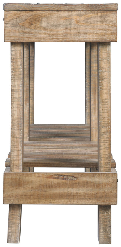 Susandeer - Console Sofa Table - Brown, alternate view 9 with solid wood