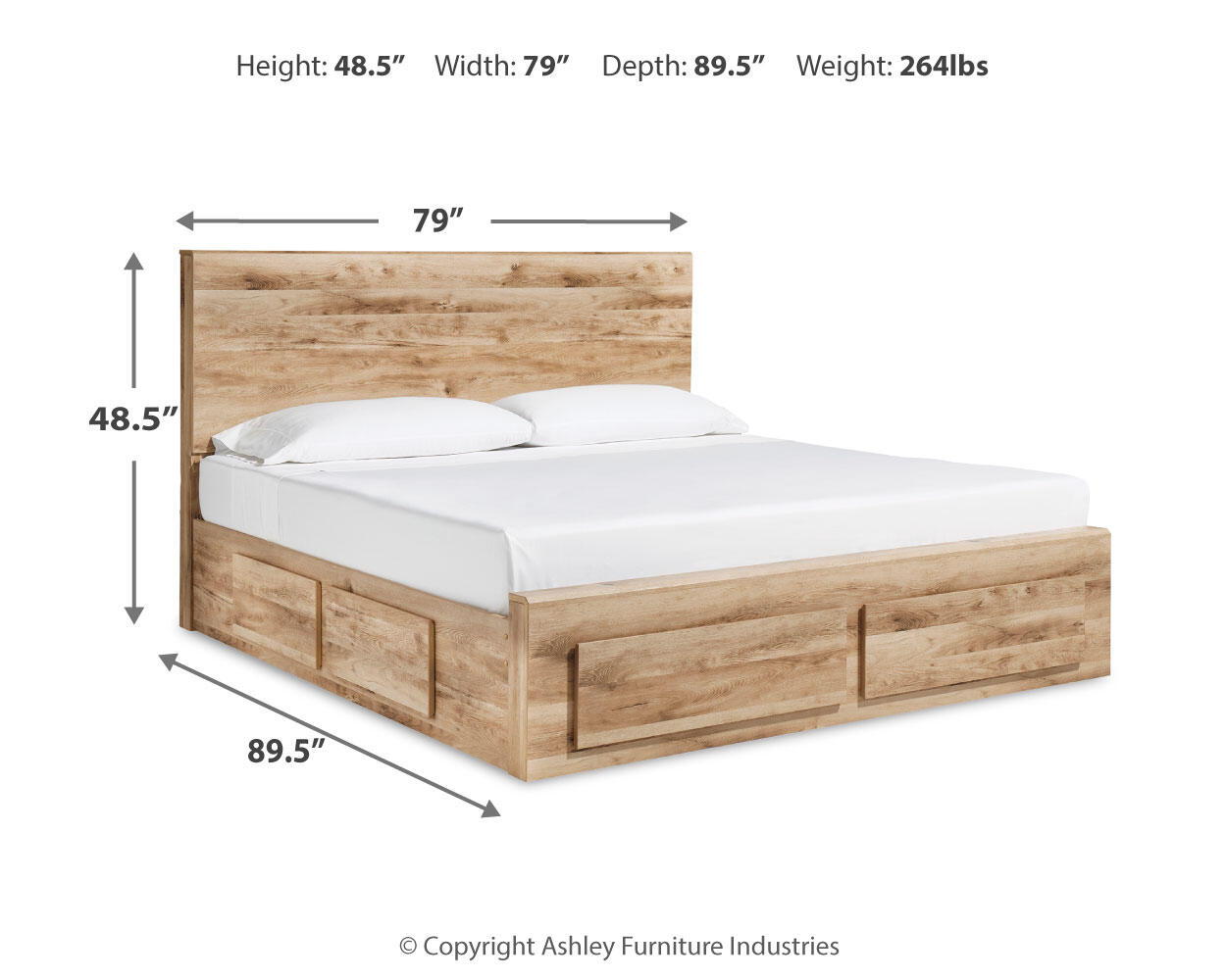 Hyanna - Storage Bed, alternate view 31 with linen fabric
