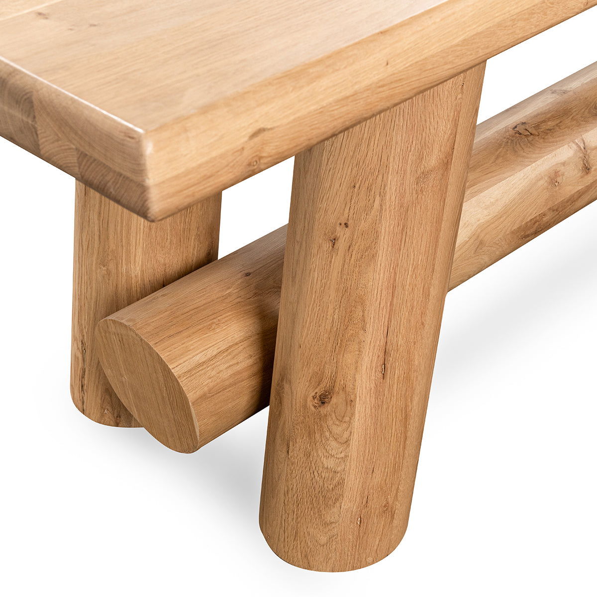 Foundation - Gathering Table - Light Oak, alternate view 8 with wood construction