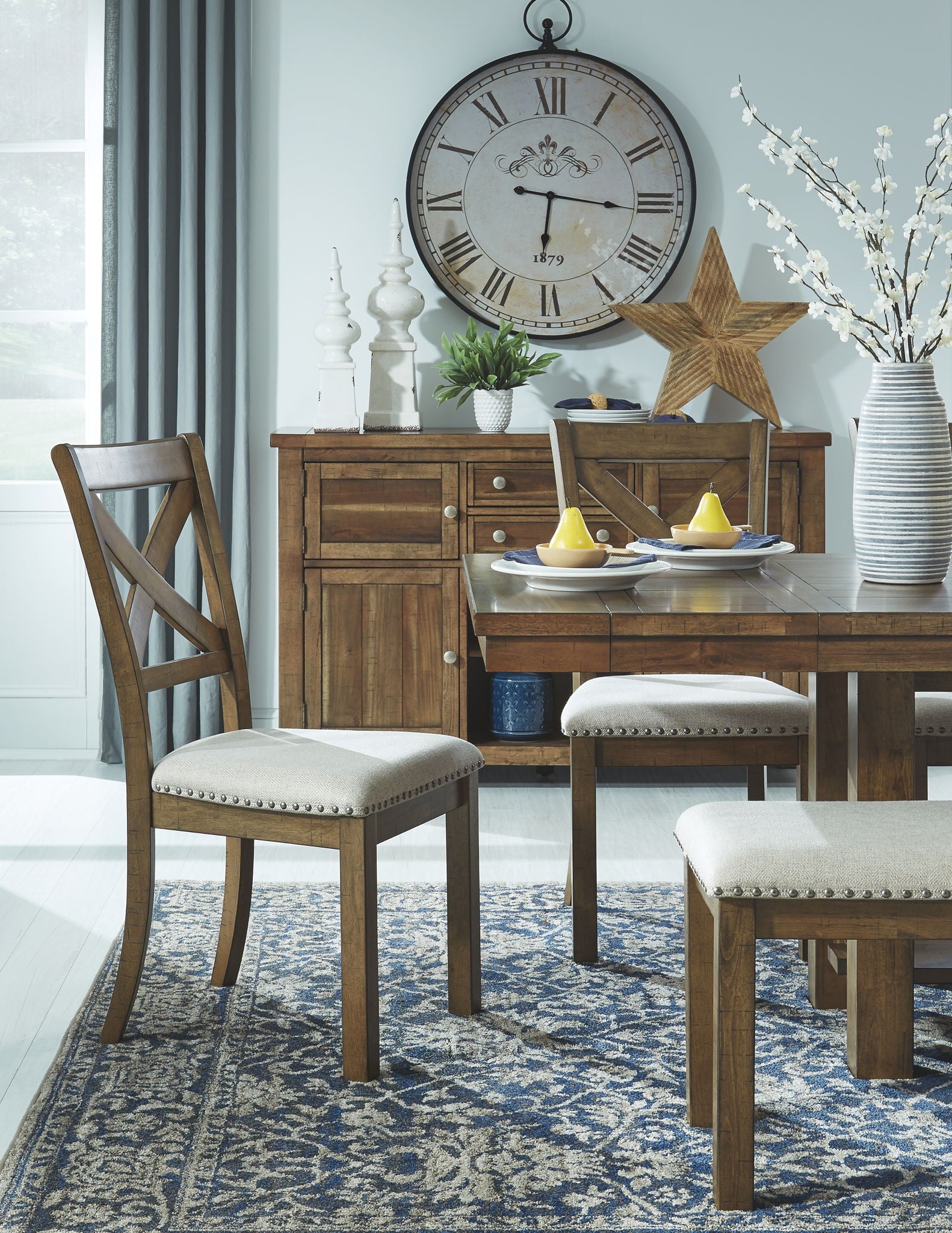 Moriville - Rectangular Dining Table Set, alternate view 15 with wood construction