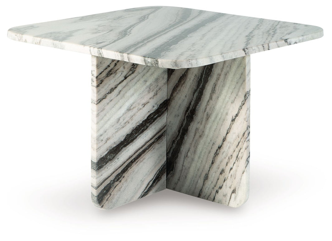 Baretton - Accent Cocktail Table, product view with marble