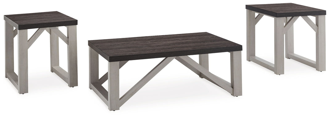 Dorrinson - Occasional Table Set (Set of 3) - Antique White, product view with wood construction
