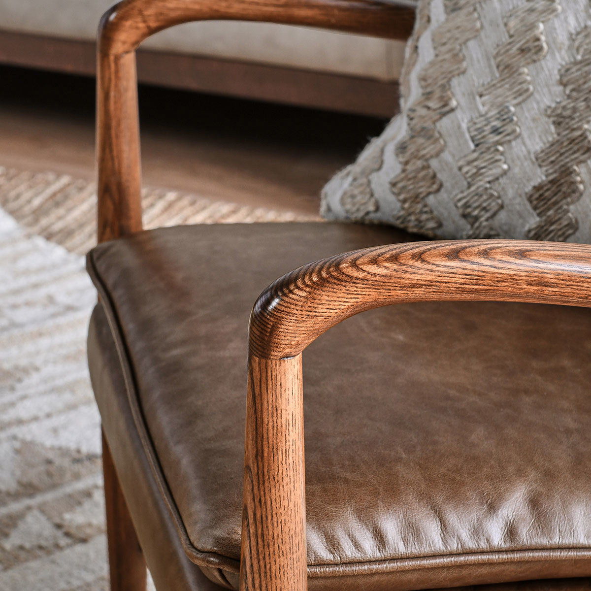 Kiannah - Club Chair, alternate view 21 with top-grain leather