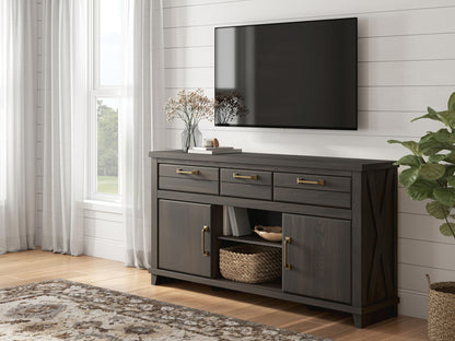 Brazen Valley - TV Stand With Fireplace Option