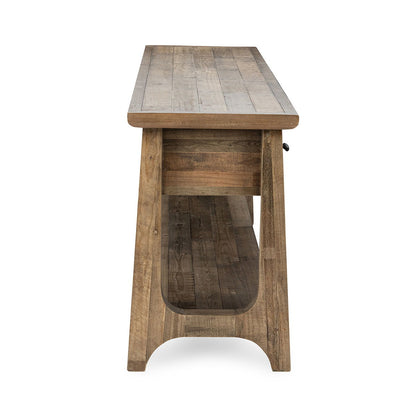 Talladega - Console Table - Natural Pine, alternate view 9 with wood construction