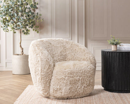 Adley - Plush Swivel Accent Chair, alternate view 7 with polyester fabric