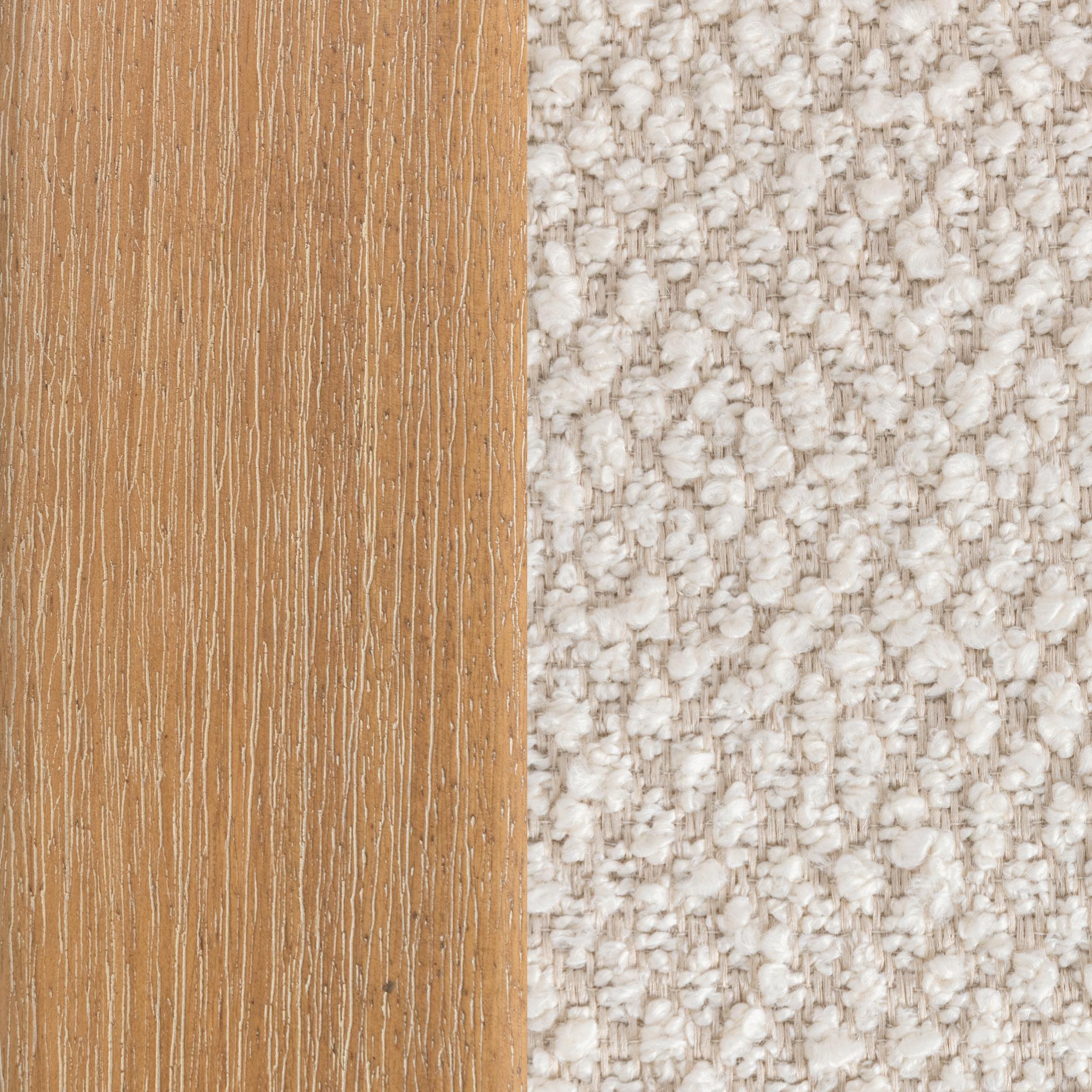 Caprice - Accent Chair - Light Beige / Natural, alternate view 5 with polyester fabric