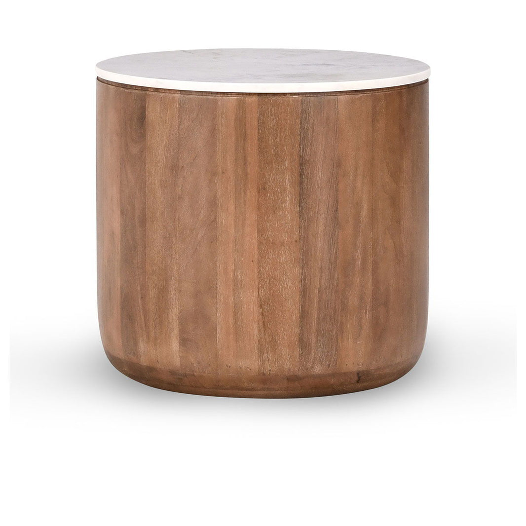 Josie - Round Table, alternate view 2 with wood construction