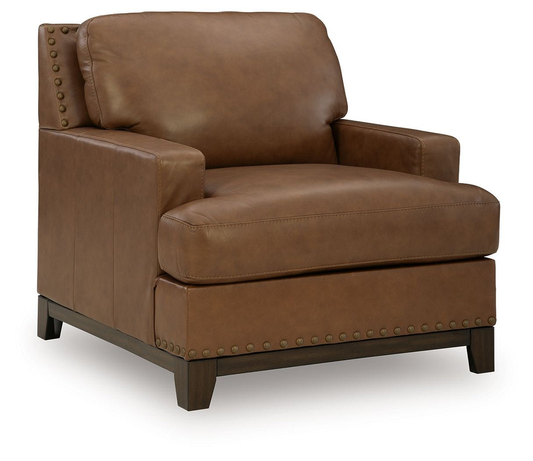 Saonara - Chair - Amber, product view with top-grain leather