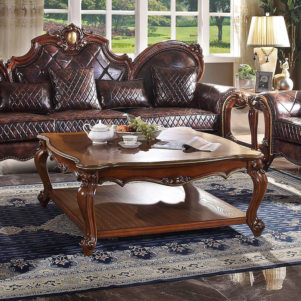 Picardy - Coffee Table - Honey Oak, product view with solid wood