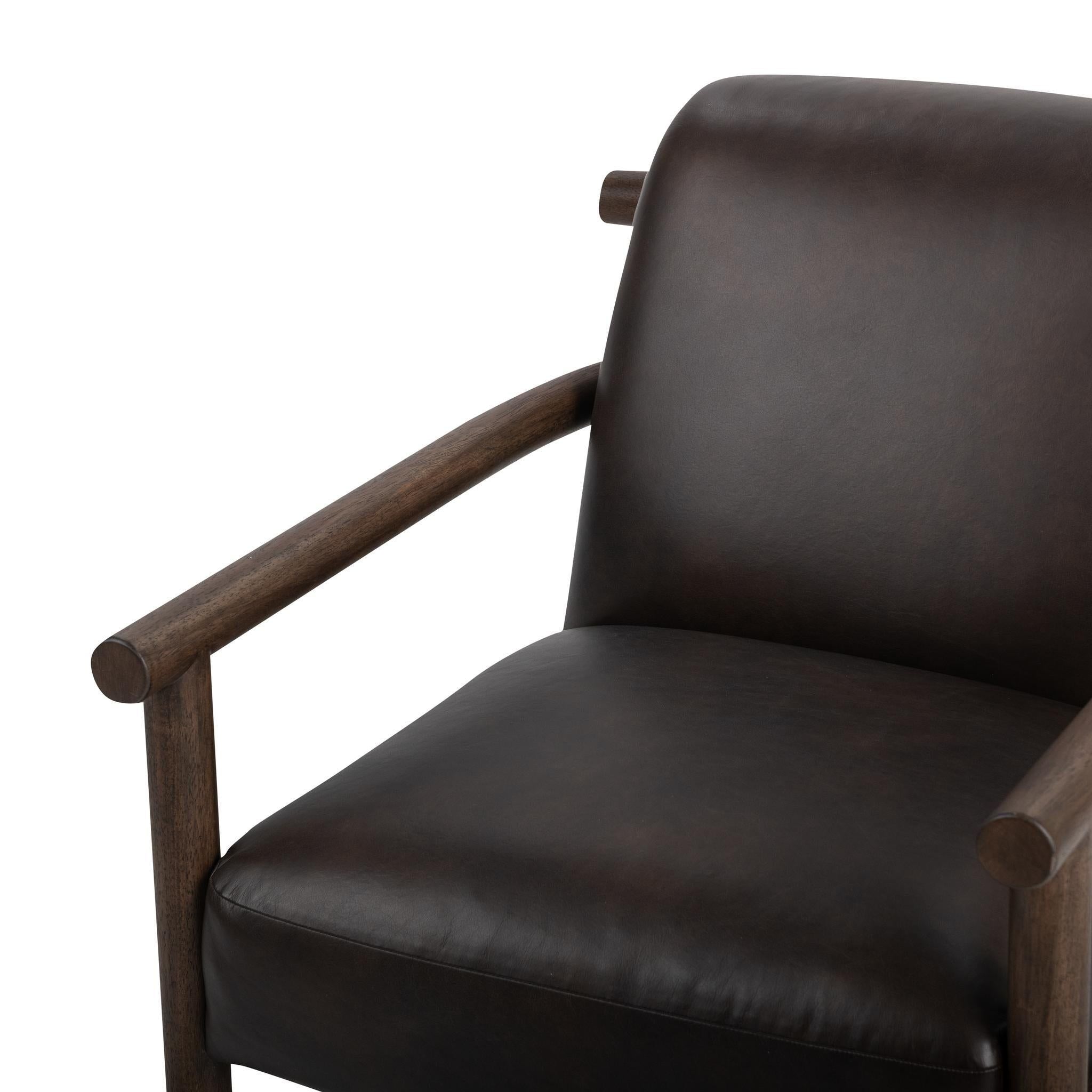 Azoria - Accent Chair, alternate view 19 with top-grain leather