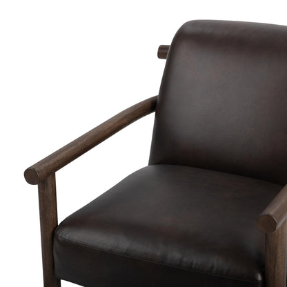 Azoria - Accent Chair, alternate view 19 with top-grain leather
