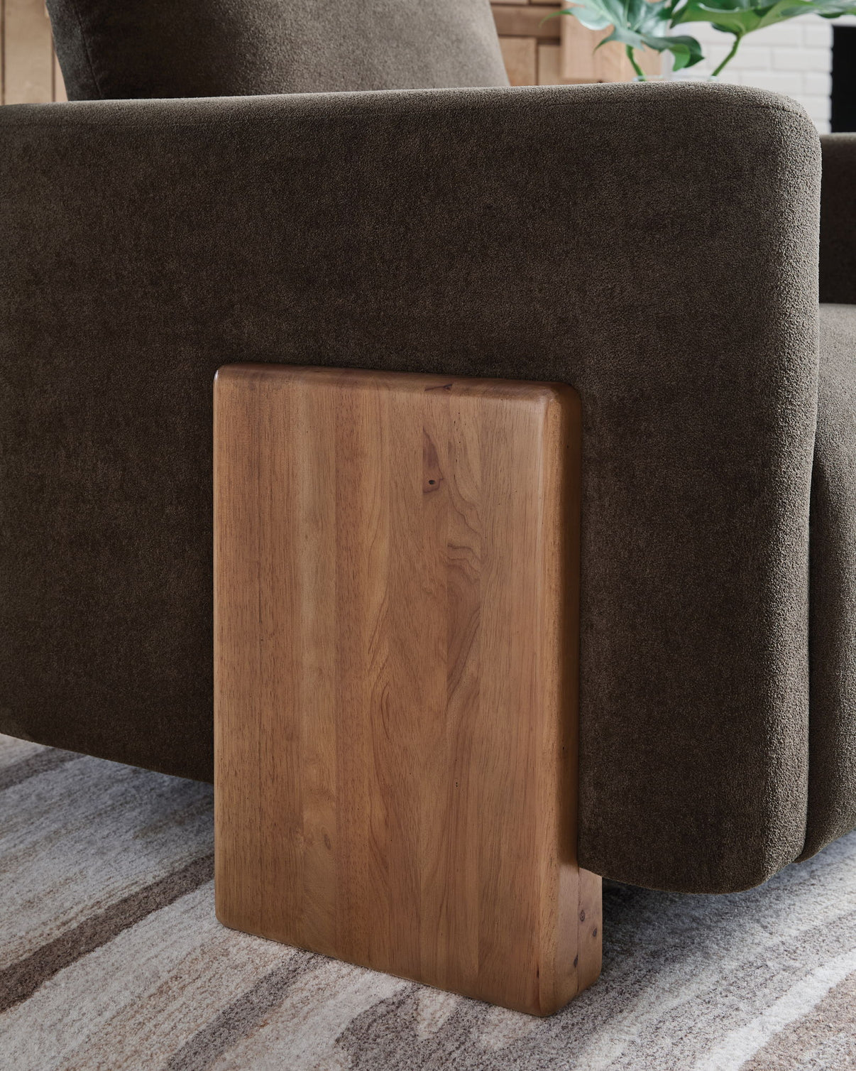 Dairlett - Accent Chair - Brown, alternate view 7 with polyester fabric
