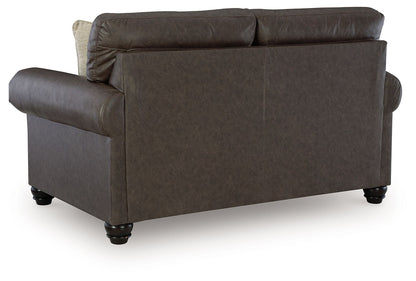 Roxmere - Living Room Set, alternate view 15 with faux leather