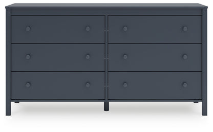 Simmenfort - Six Drawer Dresser - Navy Blue, alternate view 9 with engineered wood