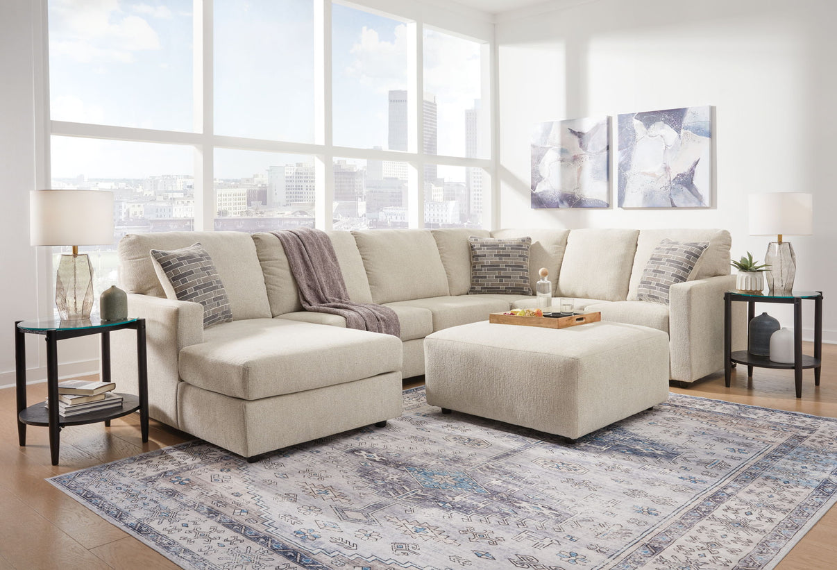 Edenfield - Living Room Set, product view with linen fabric