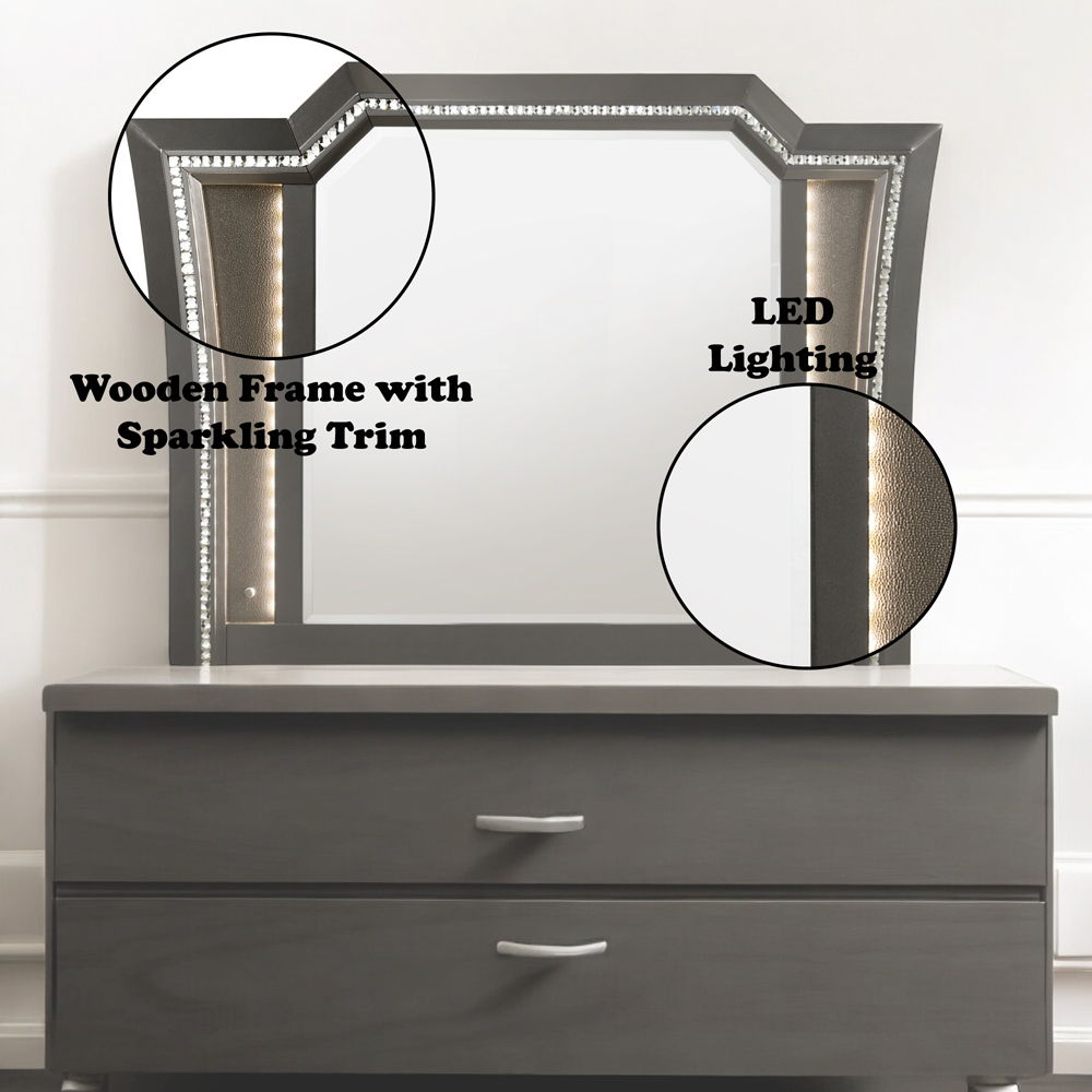 Kaitlyn - Mirror (LED), alternate view 14 with metal