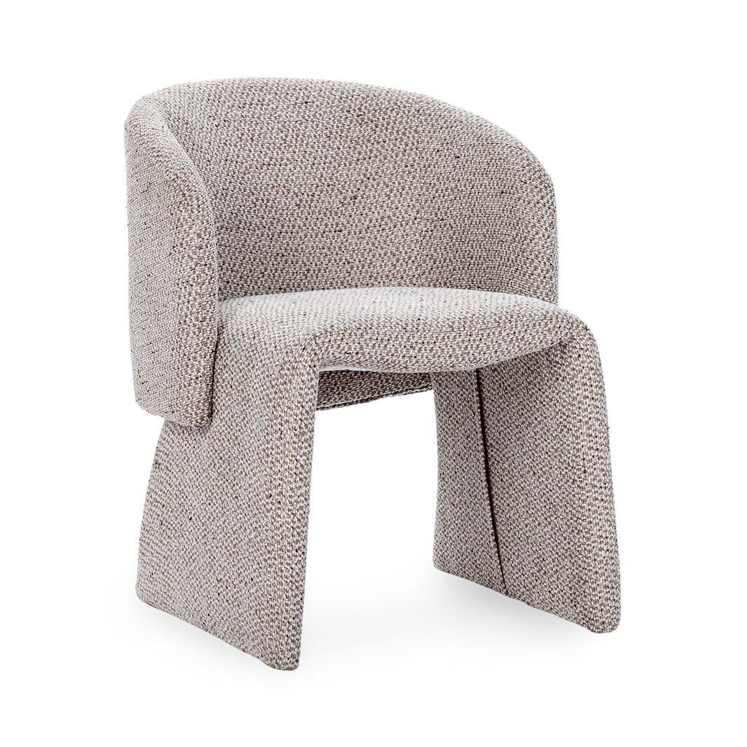 Halstead - Upholstered Dining Chair, product view with leather upholstery