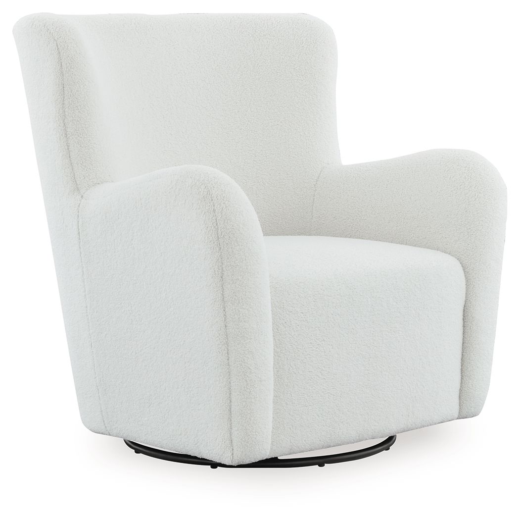 Rowenburg - Swivel Glider Accent Chair, alternate view 2