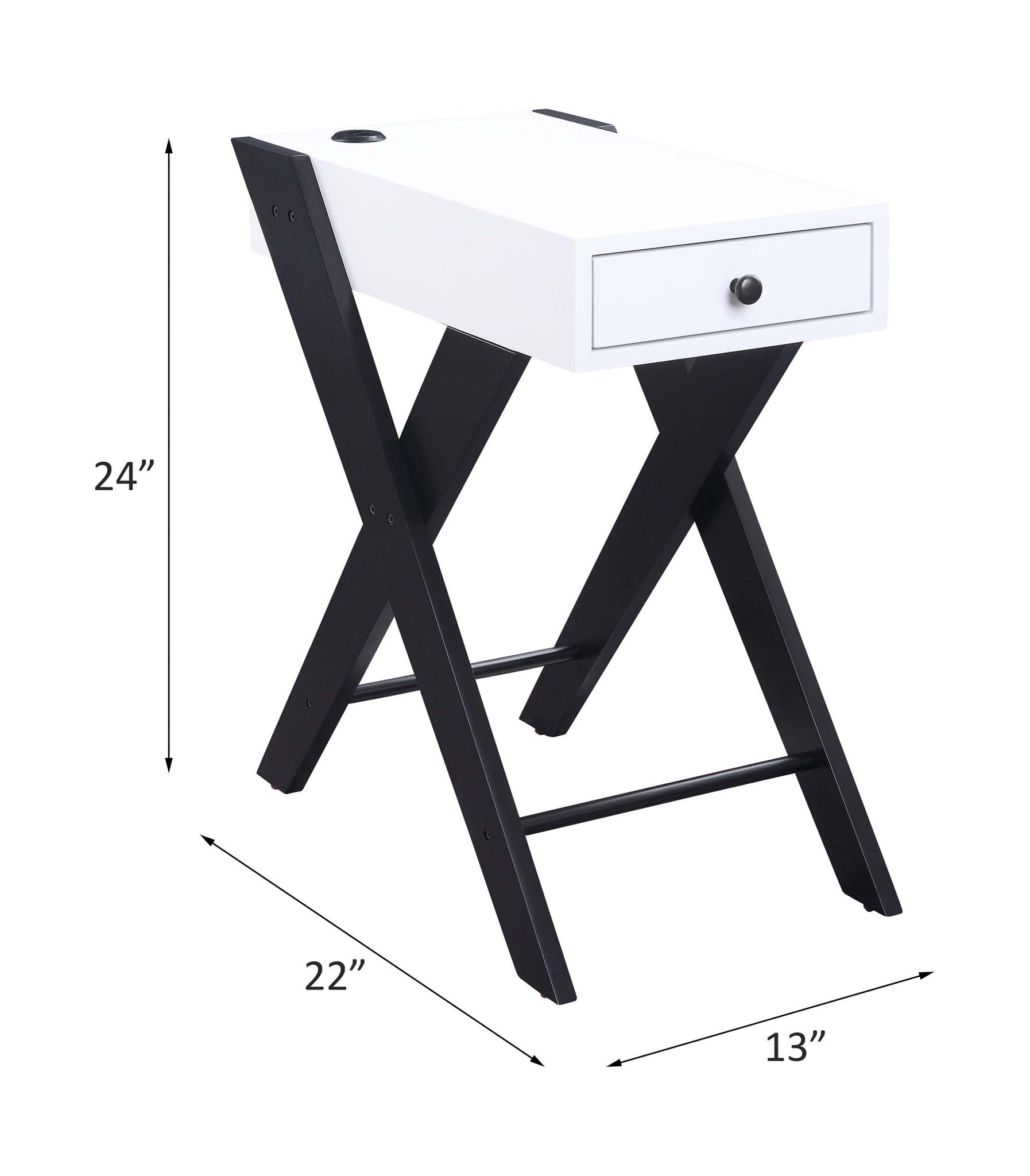 Fierce - Accent Table (USB Charging Dock), alternate view 12 with wood construction