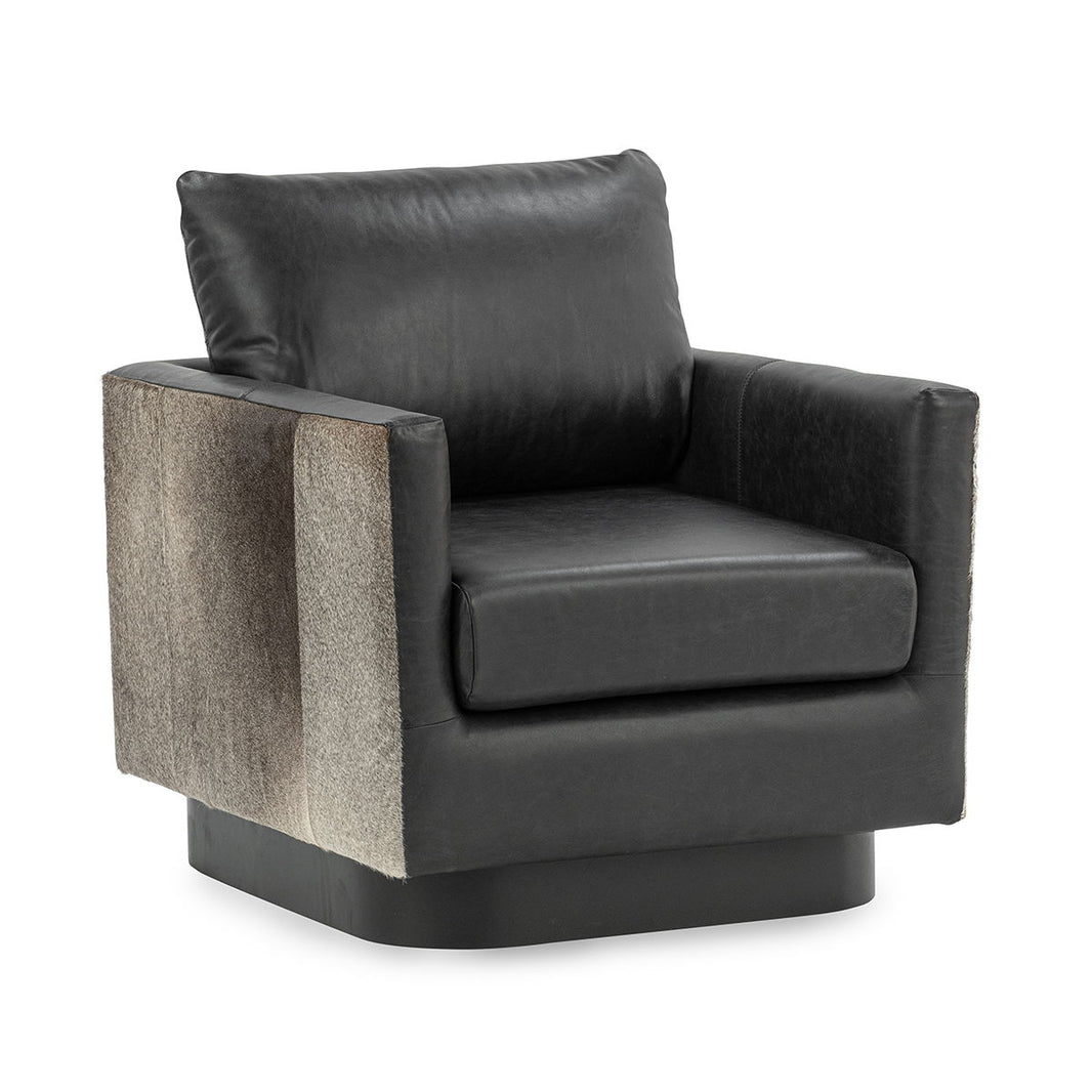 Lathe - Leather/Hide Accent Chair, alternate view 2