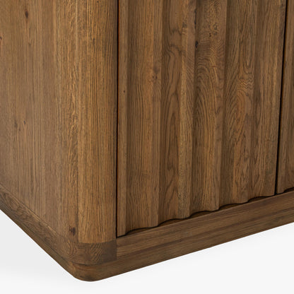 Labelle - 4 Door Buffet - Tan Oak, alternate view 9 with wood construction