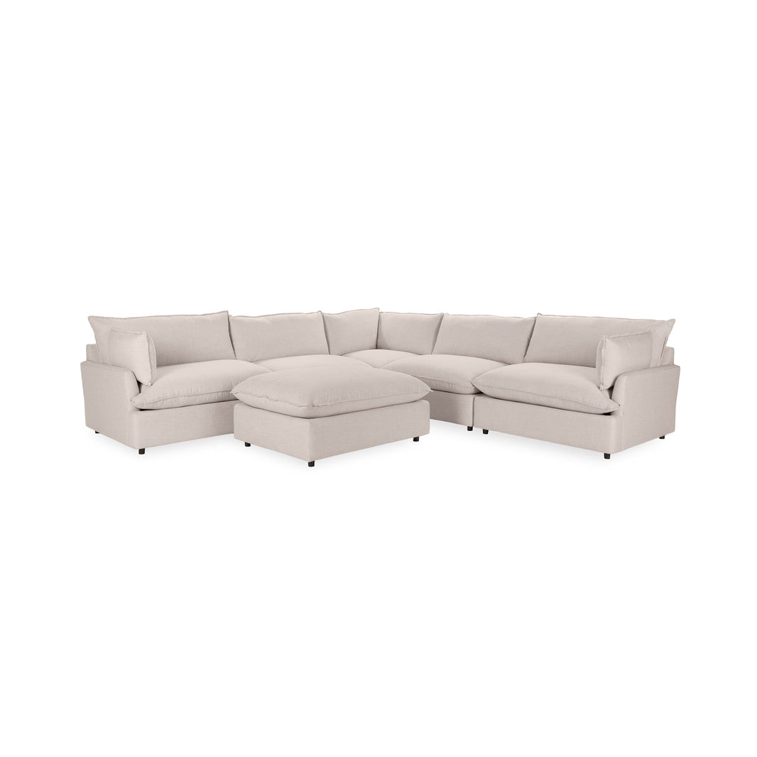 Caplan - 6 Piece Modular Sectional With Ottoman