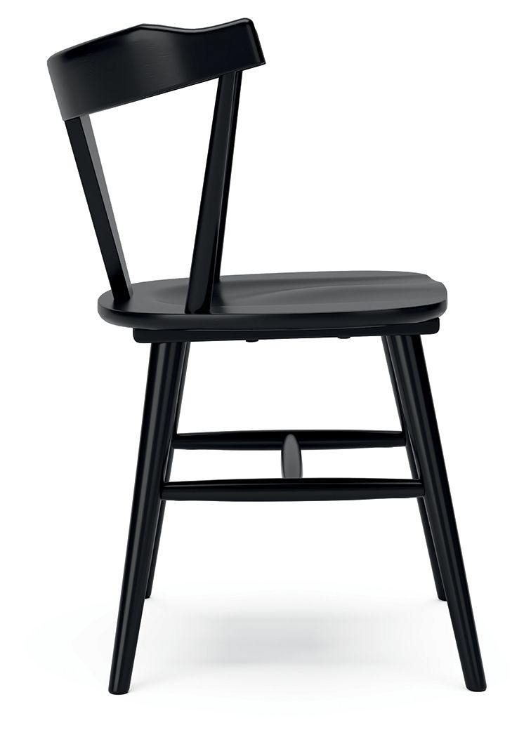 Gretlynn - Dining Room Side Chair (Set of 2) - Black, alternate view 9 with solid wood