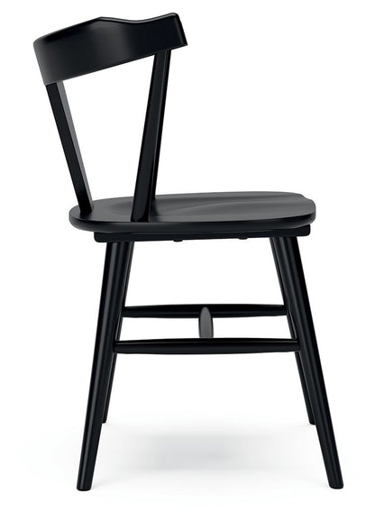 Gretlynn - Dining Room Side Chair (Set of 2) - Black, alternate view 9 with solid wood