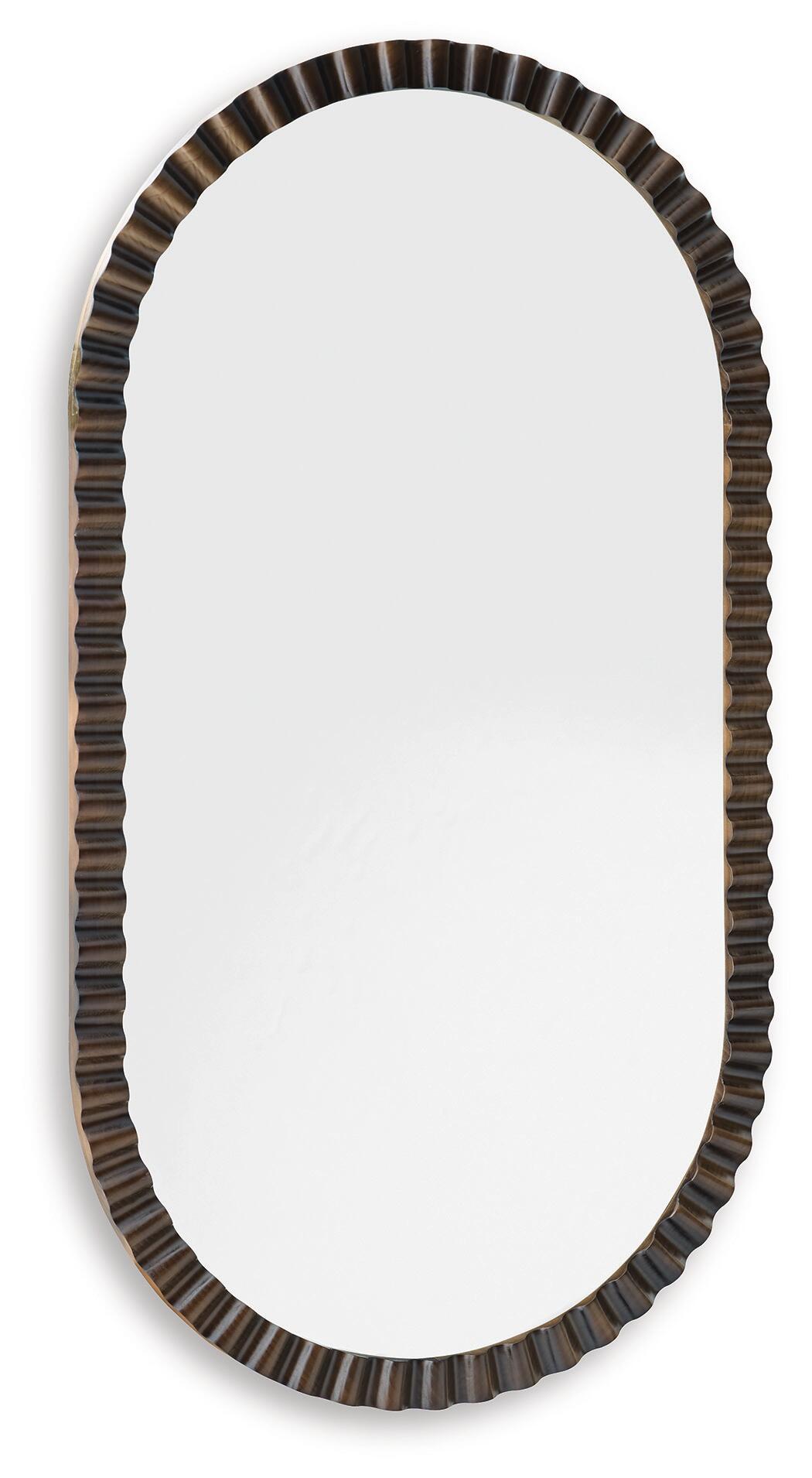 Clorington Accent Mirror Dark Brown, gallery image 6