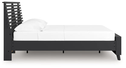 Danziar - Slat Panel Bed, alternate view 8 with wood construction