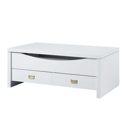 Ramiel - Coffee Table With Lift Top - High Gloss White