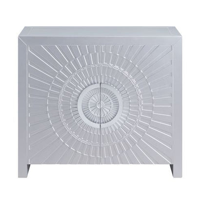 Cicero - Console Cabinet - Platinum, alternate view 7 with wood construction