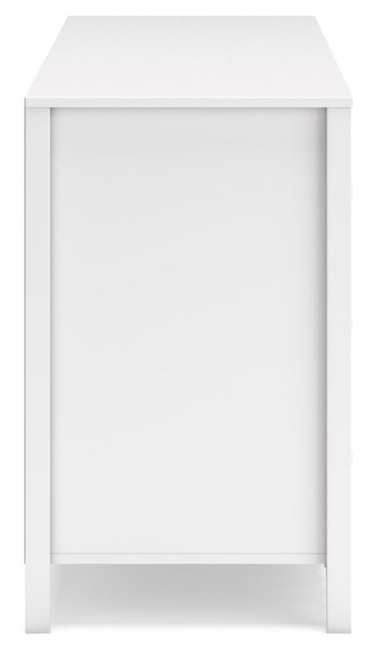 Hallityn - Six Drawer Dresser - White, alternate view 8 with engineered wood