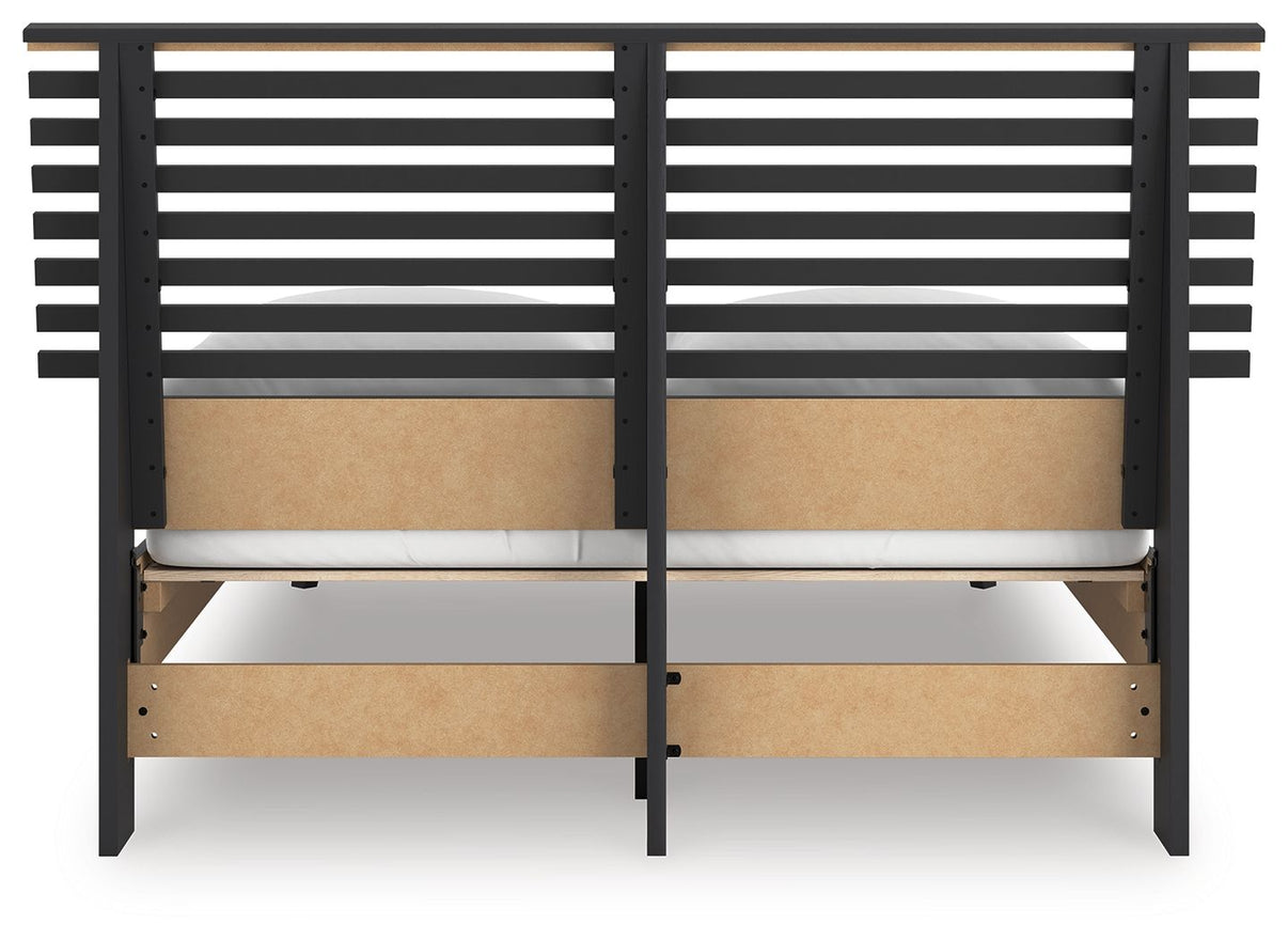 Danziar - Slat Panel Bed, alternate view 9 with wood construction