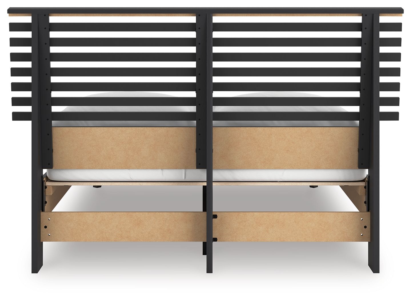 Danziar - Slat Panel Bed, alternate view 9 with wood construction