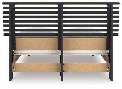 Danziar - Slat Panel Bed, alternate view 9 with wood construction