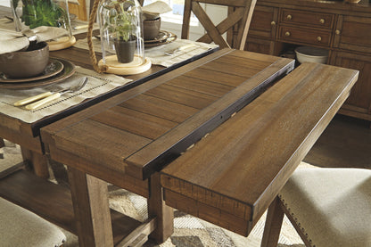 Moriville - Rectangular Dining Table Set - Counter Height, alternate view 15 with wood construction