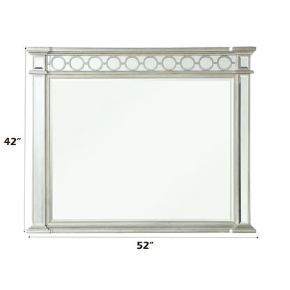 Varian - Mirror - Mirrored, alternate view 7 with wood construction