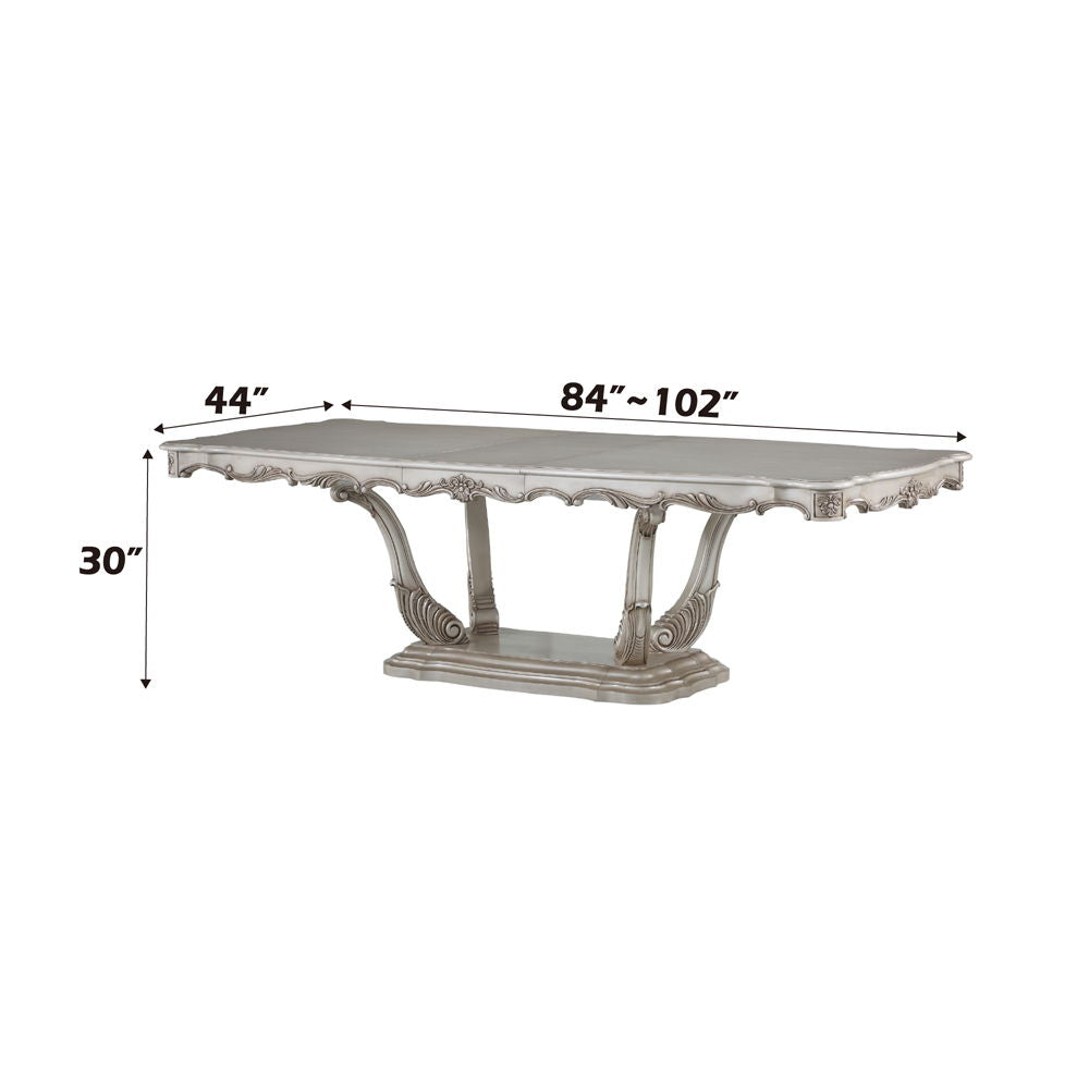 Gorsedd - Dining Table - Golden Ivory, alternate view 7 with wood construction