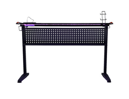 Dragi - Gaming Desk With USB - Black & Red, alternate view 8 with wood construction
