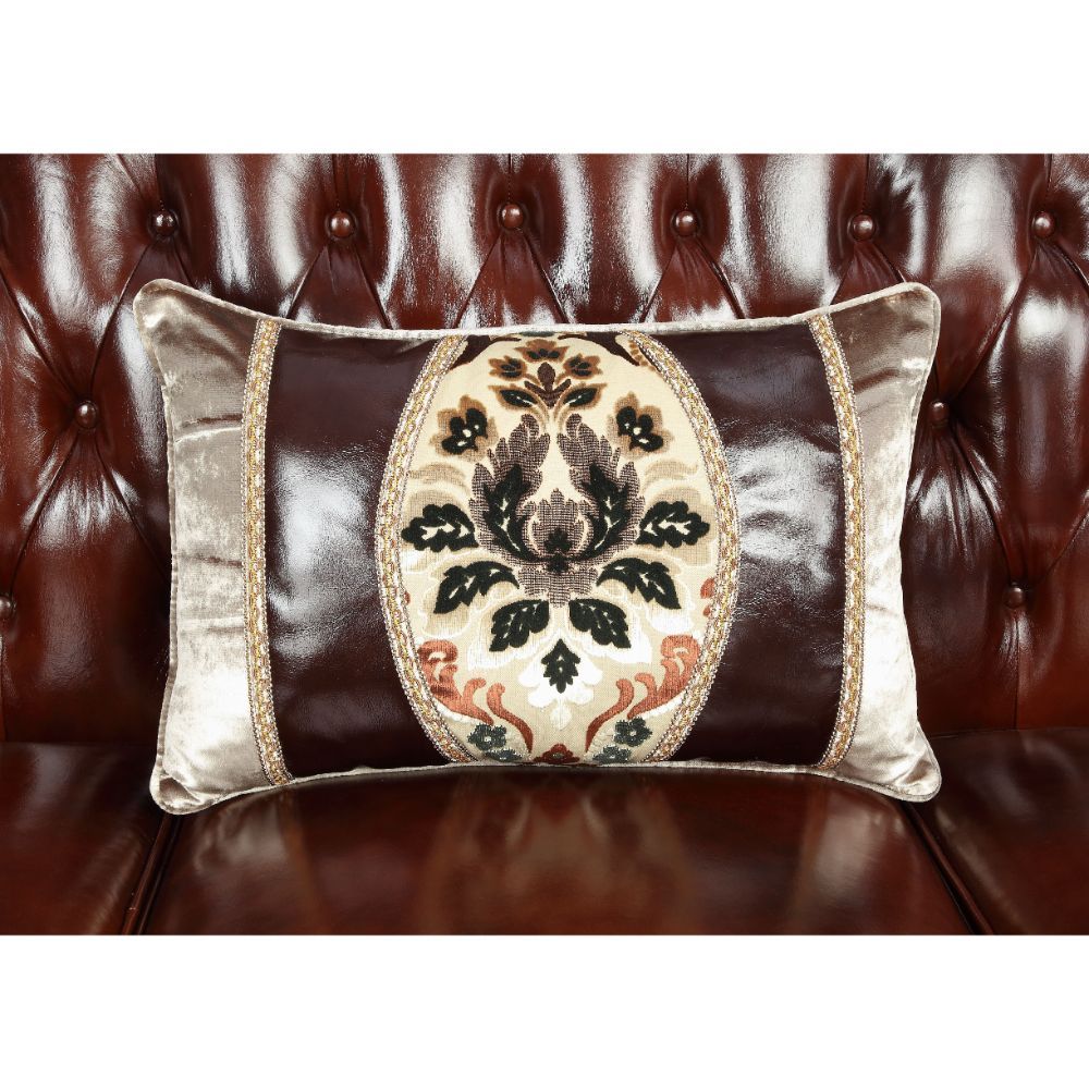 Eustoma - Chair - Cherry Top Grain Leather Match & Walnut, alternate view 6 with solid wood