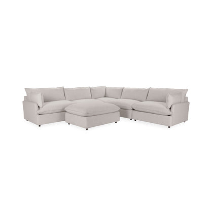 Caplan - 6 Piece Modular Sectional With Ottoman